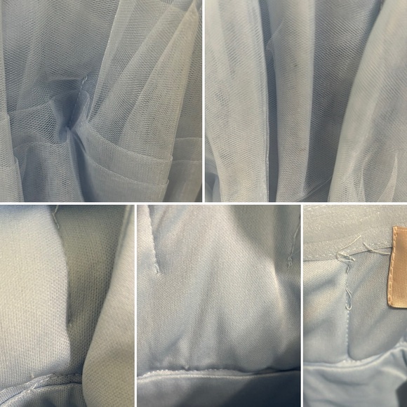 SOLD Francesca’s Suzie tulle tiered dress, light blue - Picture 16 of 16